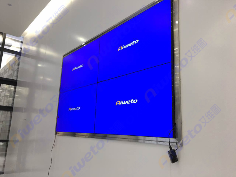 艾維圖46寸拼接屏+55寸觸摸一體機展廳應(yīng)用：溫州生能新能源科技